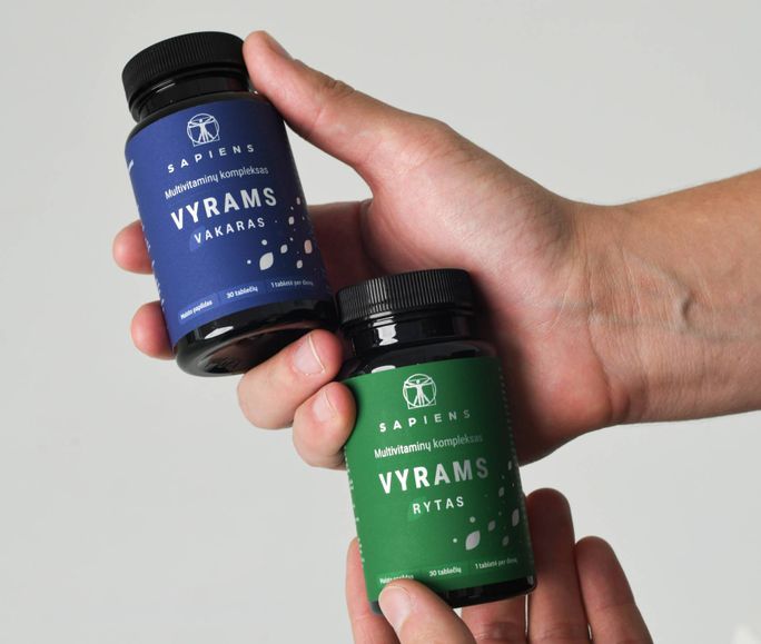 SAPIENS Multivitaminų Kompleksas Vyrams  tabletės, 60 vnt. - 5