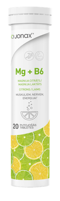 JONAX Mg+B6 putojošās tabletes, 20 gab. - 1