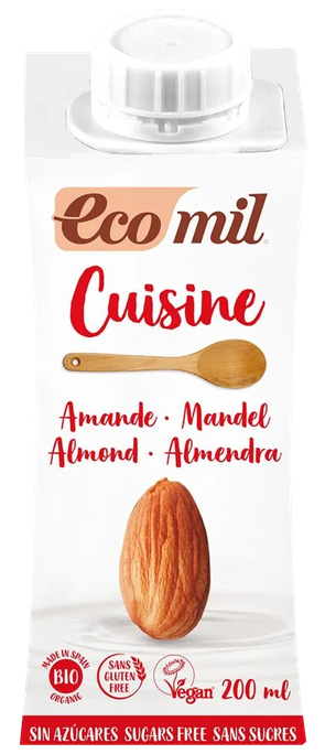 ECOMIL Cuisine Almond Natural kulinārijas krēms, 200 ml - 1