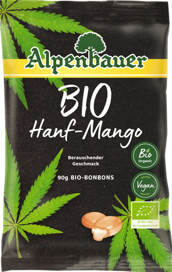 ALPENBAUER BIO Hanf-Mango konfektes, 90 g - 1