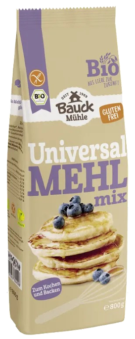 BAUCK HOF bez glutēna, ekoloģisks, universāls maisījums milti, 800 g - 1
