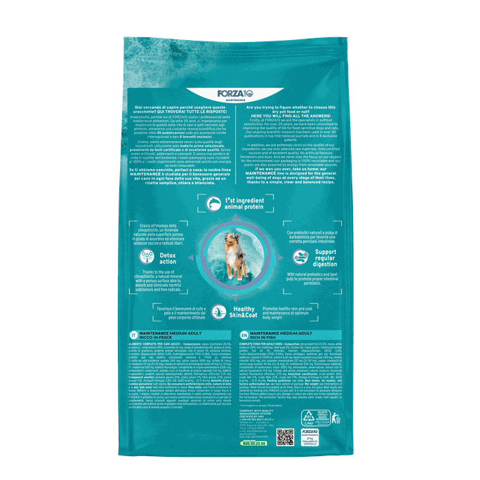 FORZA10 Maintenance Medium Adult Ar Zivīm, Suņiem sausā barība, 2 kg - 2