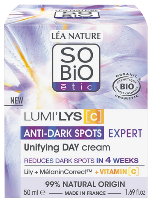 SO BIO ETIC nuo pigmentinių dėmių veido kremas, 50 ml - 1