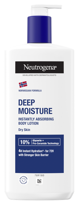 NEUTROGENA Deep Moisture Fast Absorbing ķermeņa losjons, 400 ml - 1