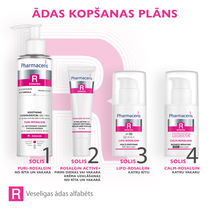 PHARMACERIS R Calm-Rosalgin Night sejas krēms, 30 ml - 5