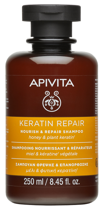 APIVITA Nourish & Repair Keratin Repair šampūns, 250 ml - 1