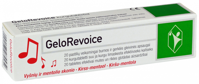 GELOREVOICE sūkājamās tabletes, 20 gab. - 1
