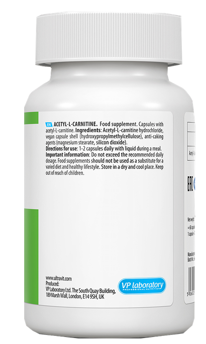 VPLAB Acetyl L-Carnitine kapsulas, 60 gab. - 2