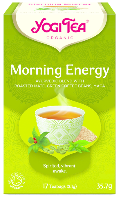 YOGI TEA Morning Energy Organic Bio tēja maisiņos, 17 gab. - 1
