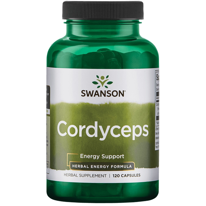 SWANSON Kordicepsas (Cordyceps) 600 Mg, energijos lygio palaikymui, kapsulės, 120 vnt. - 1