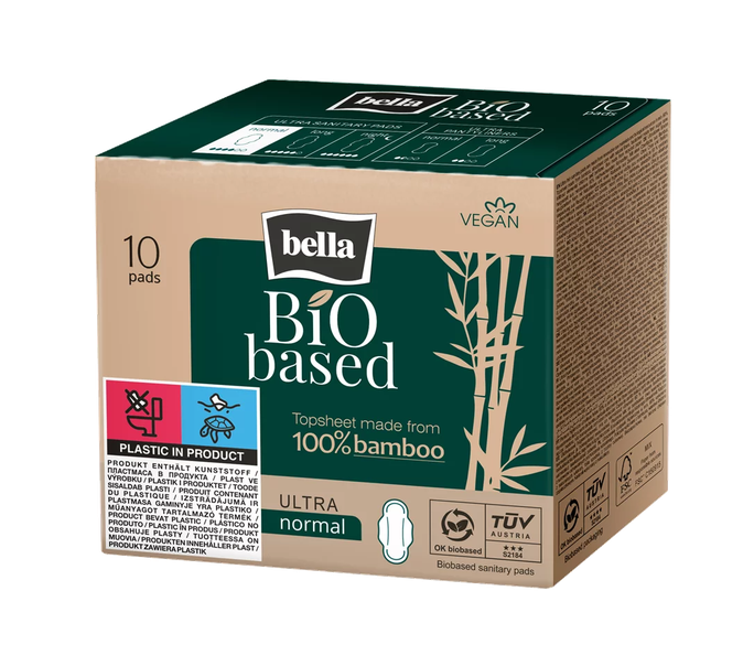 BELLA Bio Based Normal higiēniskās paketes, 10 gab. - 1