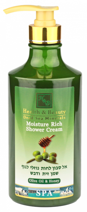 HEALTH&BEAUTY Dead Sea Minerals Olive Oil & Honey dušas krēms, 780 ml - 1