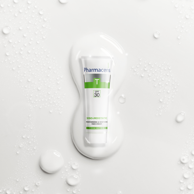 PHARMACERIS T SPF30 Sebo-Moist sejas krēms, 50 ml - 2