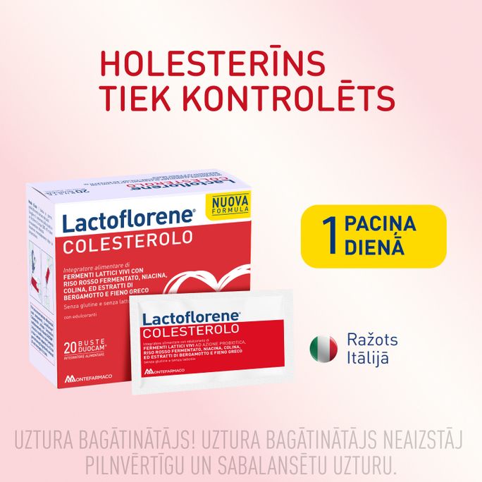 LACTOFLORENE Colesterolo pulveris iekšķīgi lietojama šķīduma pagatavošanai, 20 gab. - 2