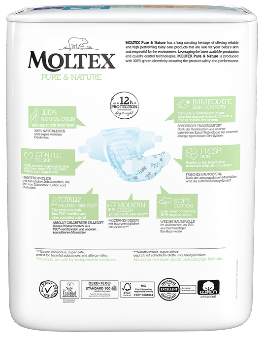 MOLTEX Eco Pure & Nature 5 Junior (11-16 kg) autiņbiksītes, 25 gab. - 2