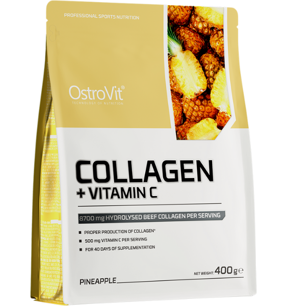 OSTROVIT Collagen + Vitamin C Pineapple pulveris, 400 g - 1