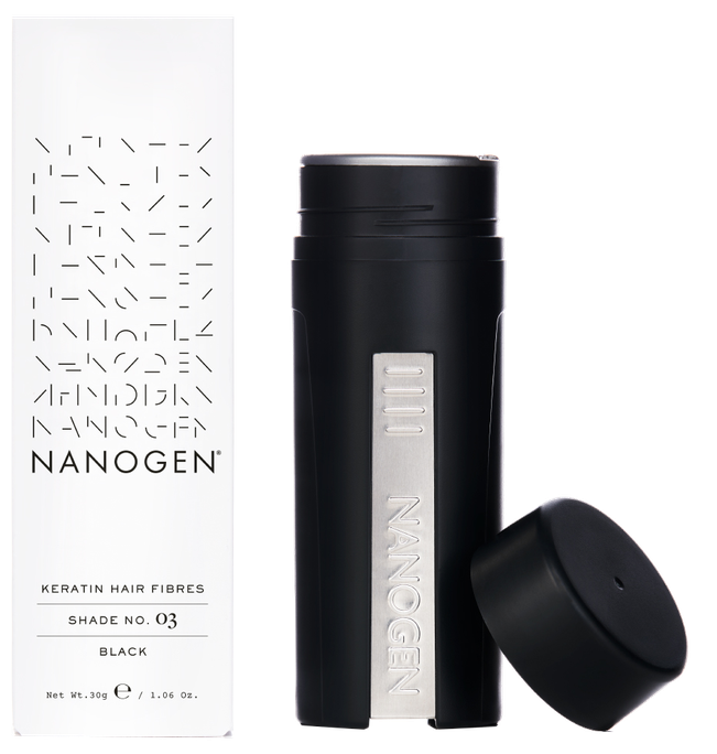 NANOGEN Keratin Black matu šķiedras, 30 g - 1