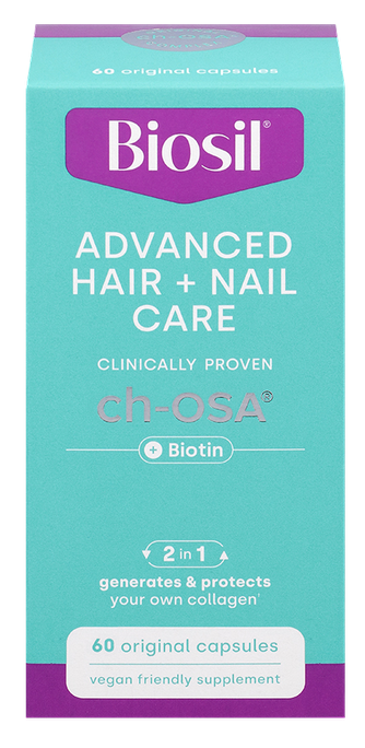 BIOSIL Advanced Hair+ Biotin kapsulas, 60 gab. - 1