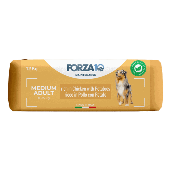 FORZA10 Maintenance Medium Adult Vistu Un Kartupeļiem, Suņiem sausā barība, 12 kg - 3