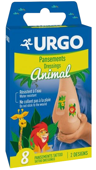 URGO Animal TATOO plāksteri, 8 gab. - 1