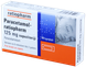 PARACETAMOL-RATIOPHARM 125 mg supozitoriji, 10 gab.