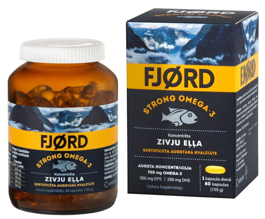 FJORD Omega-3 zivju eļļa kapsulas, 80 gab. - Piegāde visā Latvijā ...