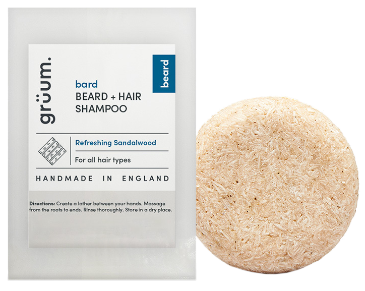 GRUUM Bard Beard and Hair shampoo soap bar, 50 g Mēness aptieka