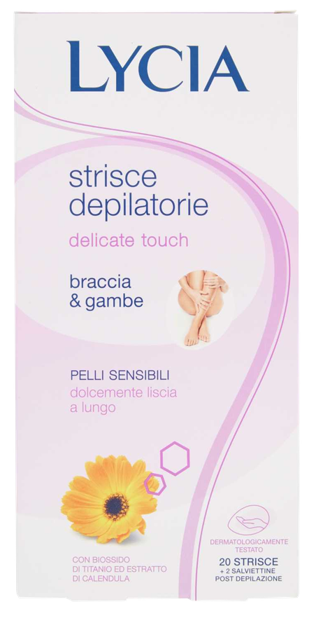 LYCIA Delicate Touch для Рук и Ног восковые полоски для депиляции, 20 ...