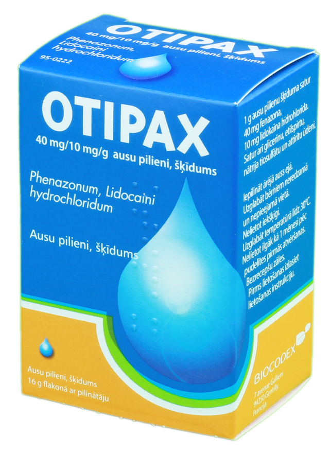 OTIPAX ausu pilieni, 16 g - Piegāde visā Latvijā | Mēness aptieka