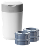 TOMMEE TIPPEE Twist&Click 4 kasetes + autiņbiksīšu konteineris, 1 gab. thumbnail 1