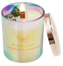CRYSTALLOVE Rainbow Fluorite & Champagne Soy aromātiskā svece, 1 gab. thumbnail 1