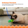 CATSTAGES Tail Teaser Ground Prey, Zaļa rotaļlieta, 1 gab. thumbnail 4