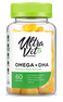 ULTRAVIT Omega 3 + DHA košļājamās tabletes, 60 gab. thumbnail 1