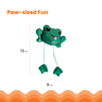 CATSTAGES Toss N Dangle Frog, Zaļa rotaļlieta, 1 gab. thumbnail 4