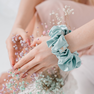 CRYSTALLOVE Amazonite zīda matu gumija, 1 gab. thumbnail 5