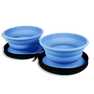 KIWI WALKER ceļojumu Double Bowl, zila bļoda, 1 gab. thumbnail 1