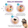 OUTWARD HOUND Puzle Topsy Treat Ball, Oranža rotaļlieta, 1 gab. thumbnail 3