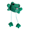 CATSTAGES Toss N Dangle Frog, Zaļa rotaļlieta, 1 gab. thumbnail 1