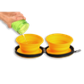 KIWI WALKER Double Bowl, Oranža, Ceļojumu bļoda, 1 gab. thumbnail 3